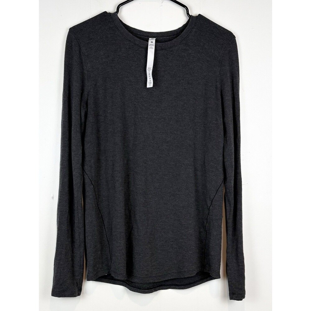 Lululemon Ever Ready Women's Long Sleeve Shirt Heathered Gray Sz 6